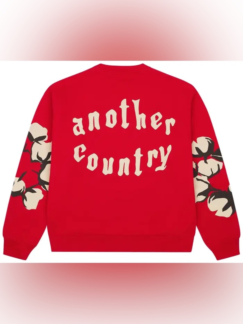 Denim Tears x Cactus Plant Flea Market Cactus Tears Crewneck 'Red' - Picture 2 of 6